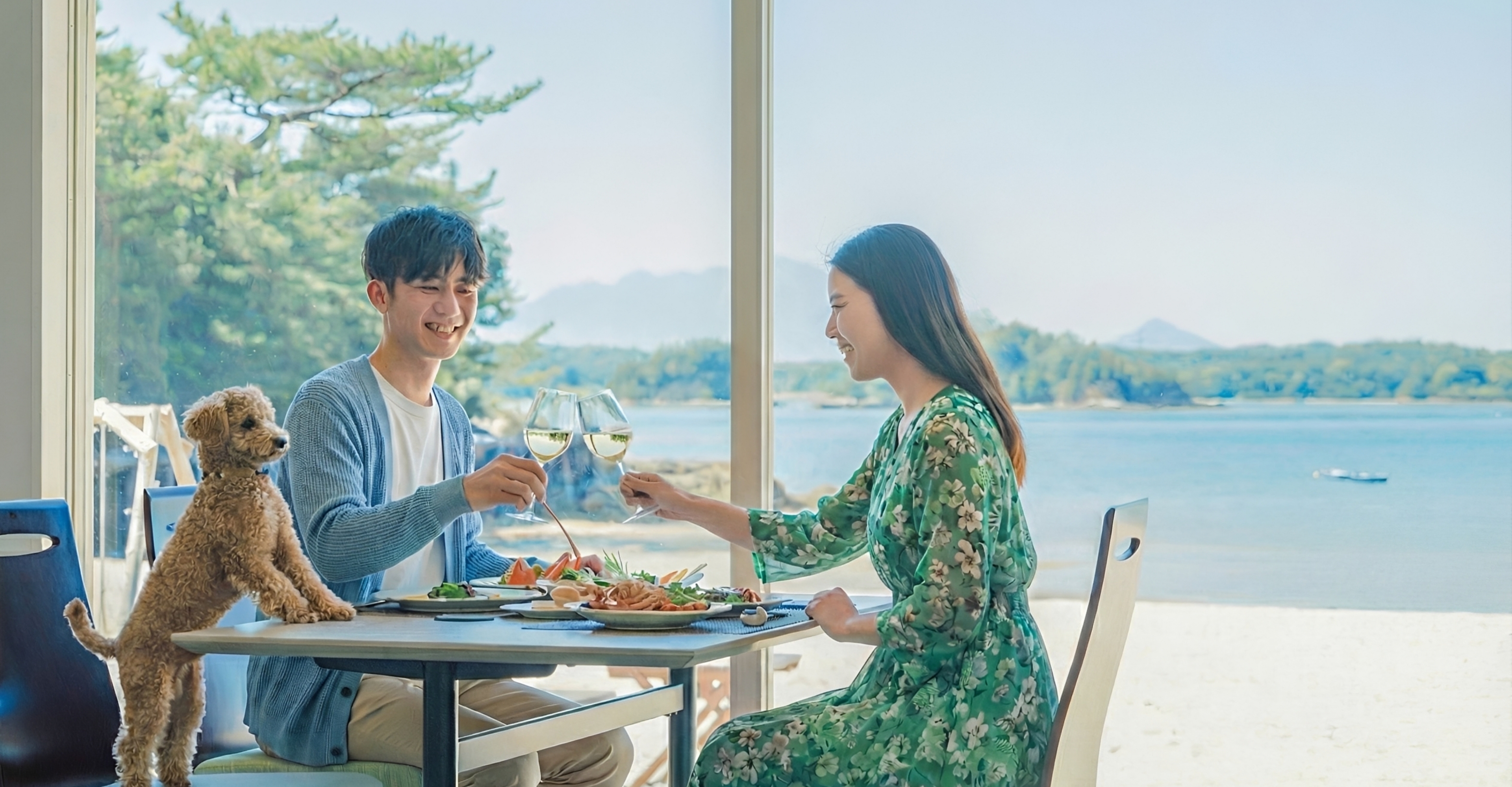 ペットと泊まれる海辺のリゾート