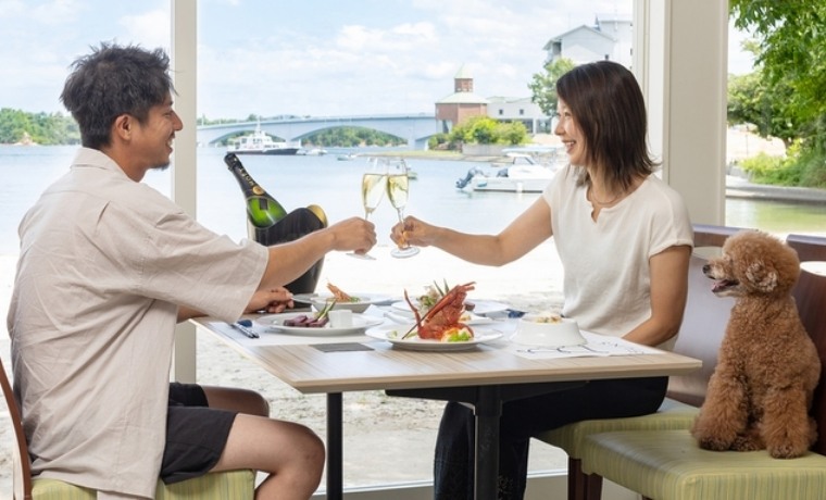【伊勢海老のグリルとヒレステーキ】夕食グレードアッププラン　夕朝食ペット同伴OK！